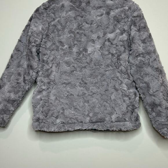 The North Face Reversible Fleece Lined Full Zip Jacket Girls Size L (14/16) - Picture 14 of 15